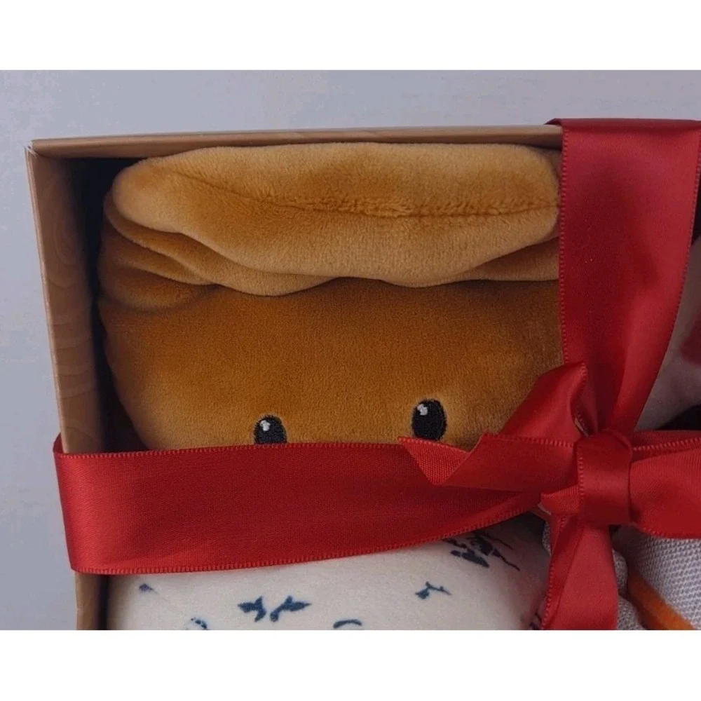 GIGGLESCAPE CHARCUTERIE BOX SET, FIG, BLUE CHEESE, HONEY‎ & CRACKER PLUSH New